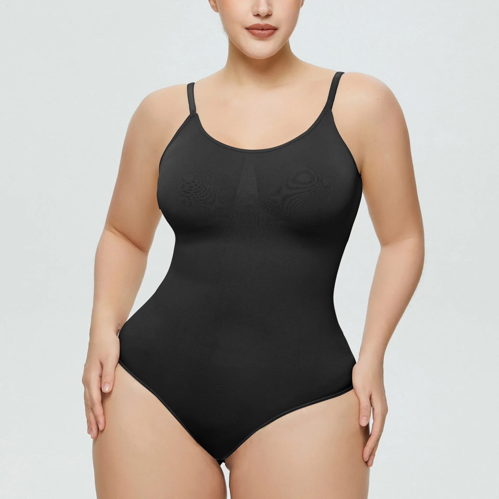 

Women Plus Size Seamless Shaper Bodysuit Lingerie Unlined Bra Slim Fit Tummy Control Hip Lifting Shapewear Underwear For Ladies