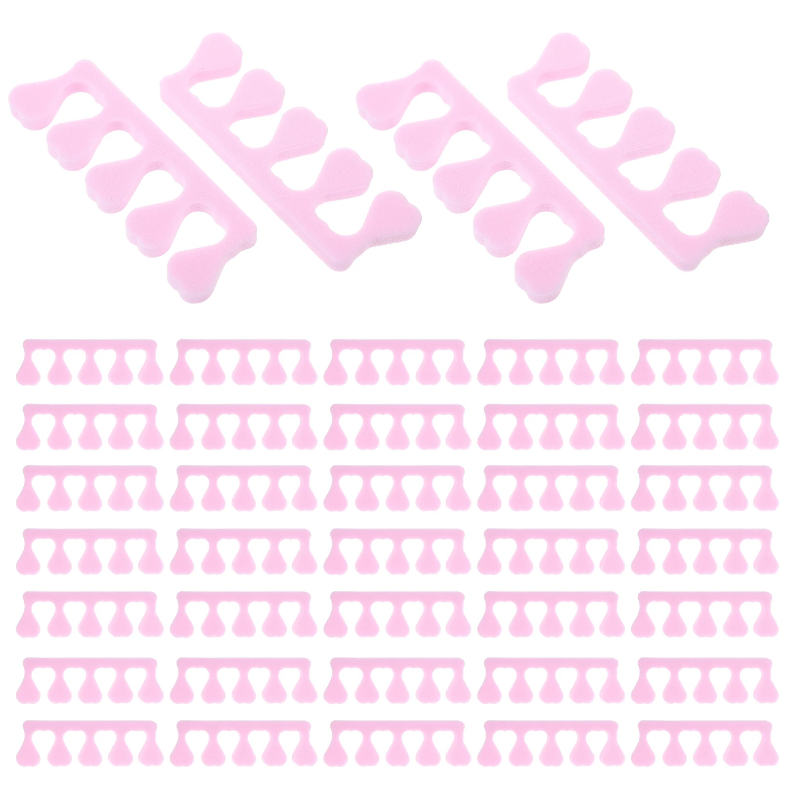 

100 Pairs Pedicure Toe Separators Sponge Toe Spacers Toe Dividers Pedicure Tool for Nail Home