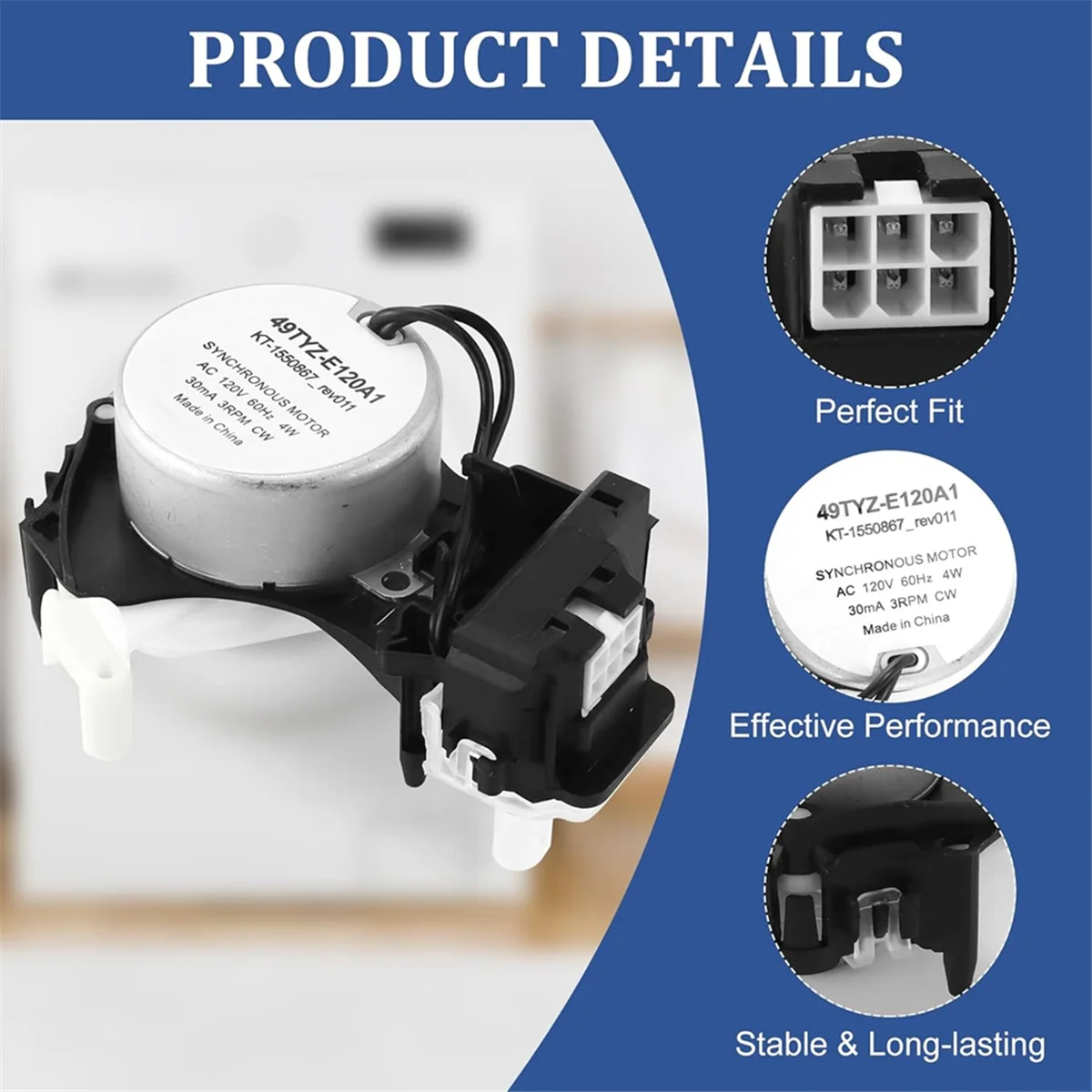 В 10913953 49tyz-E120a1 Привод переключения шайбы для Whirlpool Amana Kenmore Maytag Замена деталей W