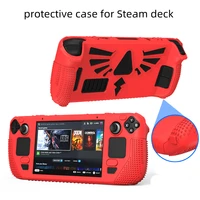 suitable for steam deck handheld game console silicone protective sleeve portable bracket non slip sleeve dustproof