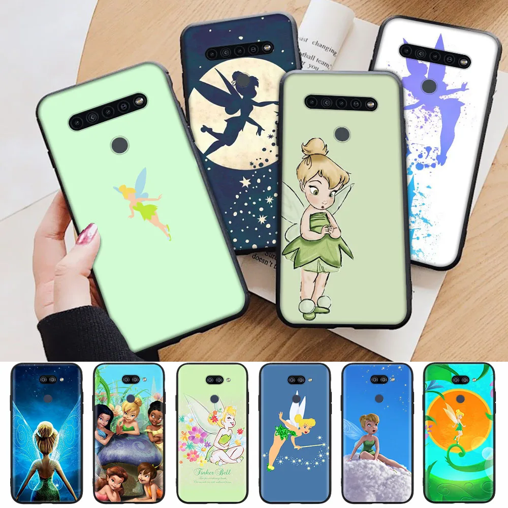 

Black Case for Xiaomi Redmi Note 10 10A 10C 10T 10S Pocophone F1 Poco F2 Pro Max Tinker Bell