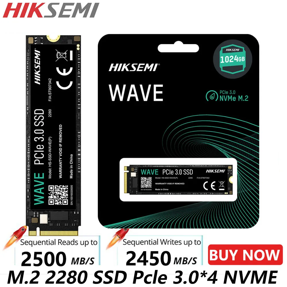 

HIKSEMI 5pcs SSD M2 Nvme 128GB 256gb 512gb Internal Solid State Drive 1TB SSD Hard Disk PRO M.2 2280 2TB for Games laptop