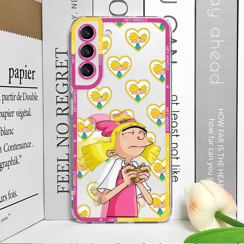 Чехол для телефона Hey A_Arnolds Helga с героями мультфильмов Samsung Galaxy S22 S23 S24 S20 Plus Ultra S21 FE