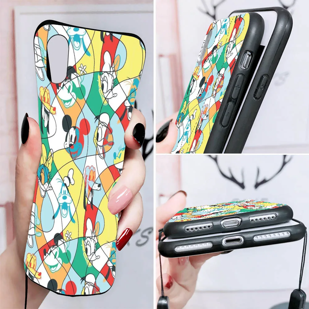 Mickey Mouse Cover for Huawei Mate 20 Nova 7 SE 2 2i 3 3i 4E 5T Lite P20 P30 Pro Black Phone Case