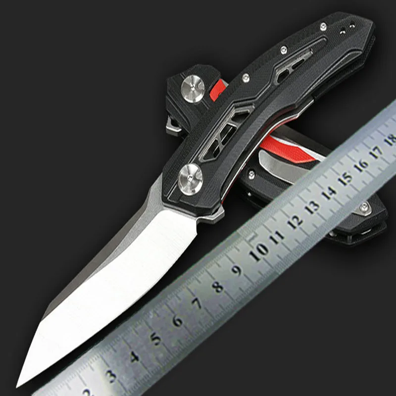 

Samsend GW015 складной нож для кемпинга D2 лезвие G10 рукоятка для улицы охоты Тактический походный кухонный нож с разъемом новые карманные ножи для...