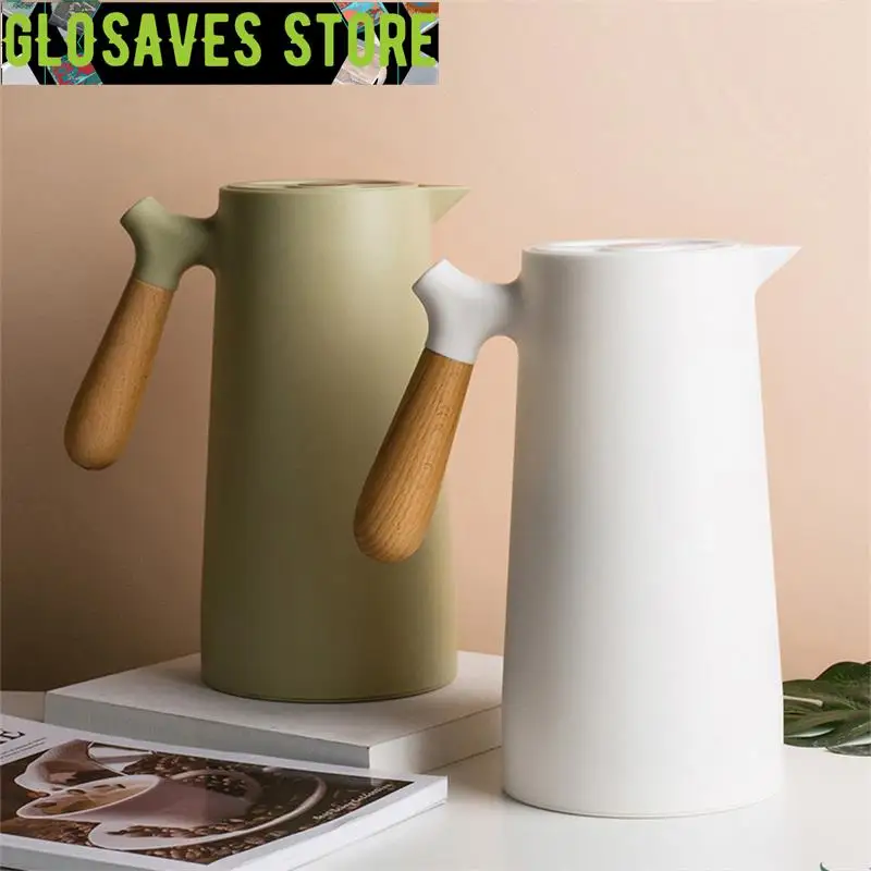 

1L Large Capacity Kettle Nordic Thermal Insulation Kettle Household Thermal Insulation Pot Glass Liner Thermos Hot Water Bottle
