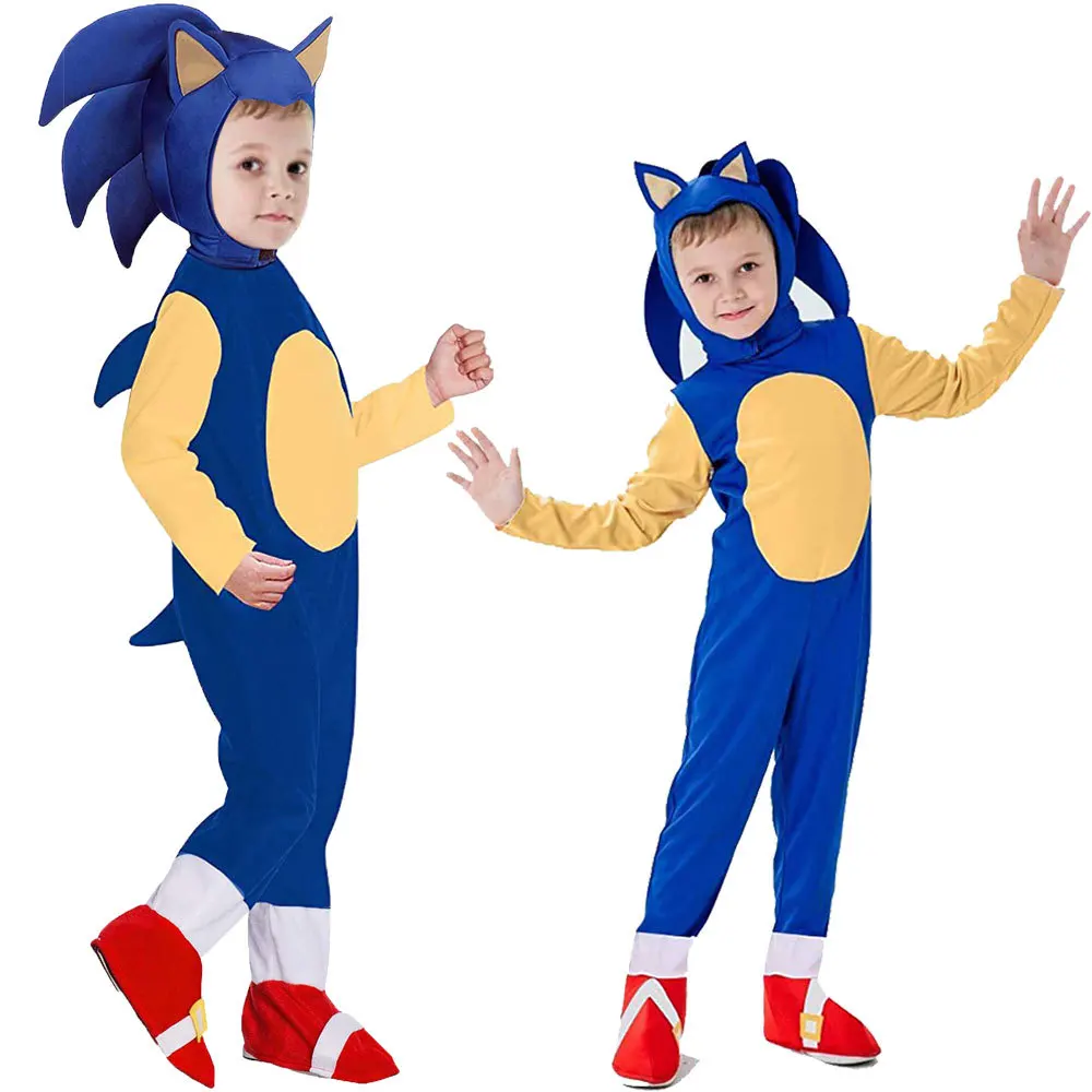 

Anime COSPLAY Blue Hedgehog Nick Halloween Gift Super Speed Performance Costumes Children's Fun Animation