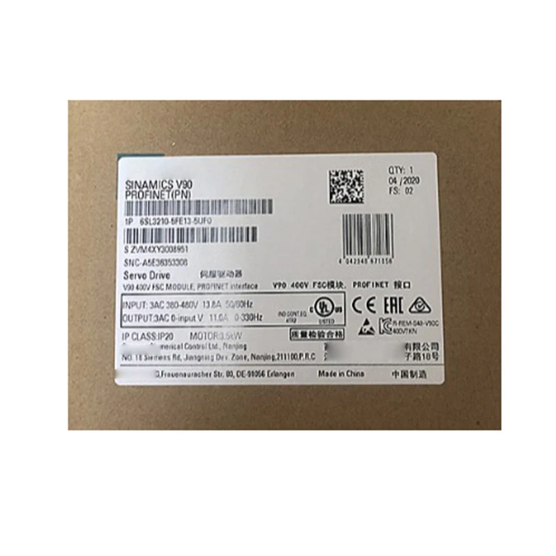 

New original 6SL3210-5FE13-5UF0 V90 drive 6SL32105FE135UF0 spot
