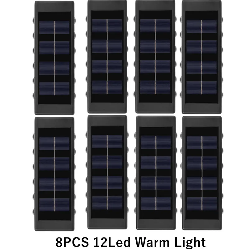 

Power Solar Light 1/4/8 Pcs Outdoor Wall Lamps Sensor Garden Decor Waterproof Solar Streetlights IP65 Solar Courtyard Lights LED
