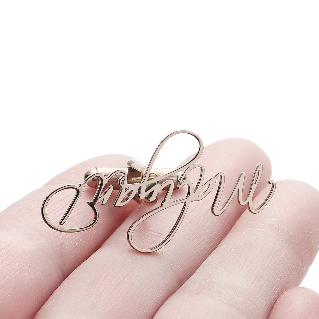 

Именная брошь золотого цвета из нержавеющей стали, именная брошь, ювелирные изделия