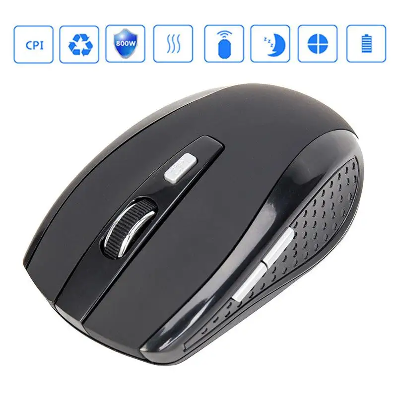 

2.4GHZ Portable Wireless Mouse Cordless Optical Scroll Mouse for PC Laptop Gaming Mouse