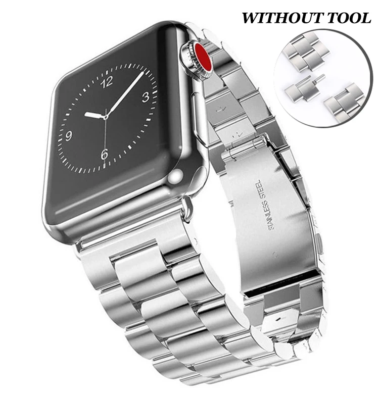 

Ремешок из нержавеющей стали для Apple Watch Ultra, металлический браслет для iWatch Series 8 7 6 SE 543, 49 мм 38 мм 40 42 44 мм 41 мм 45 мм