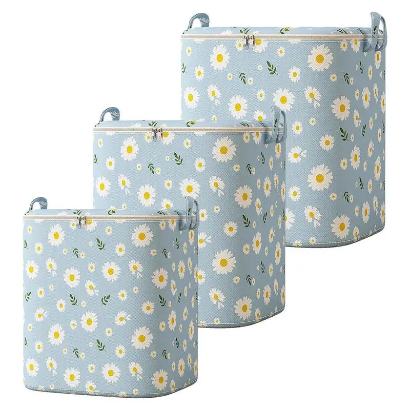 

Storage Bags Large Capacity Foldable Quilt Clothes Storage Bag Dust-Proof Blanket Storage Container For Home Storage Accessories