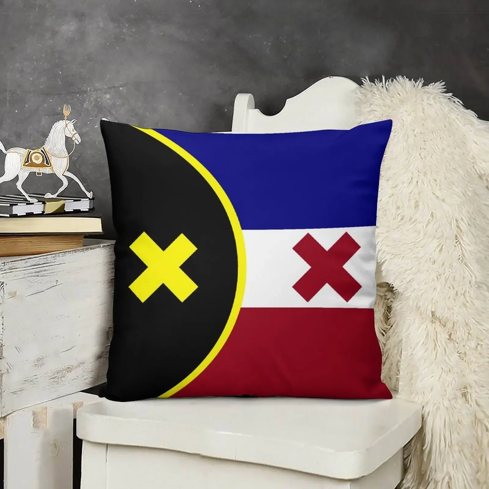 Подушка с флагом l'manberg наволочка рождественские чехлы для подушек наволочки