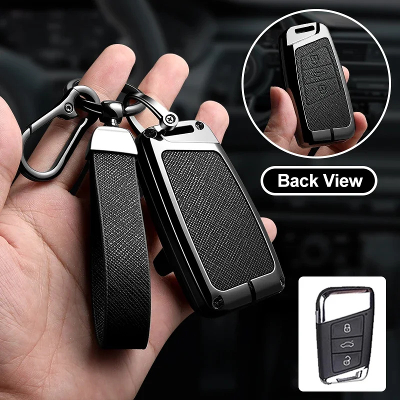 

Кожаный чехол для дистанционного ключа автомобиля с полным защитным чехлом для VW Volkswagen Magotan Magotan GTE Passat B6 B7 B8 CC Arteon брелок