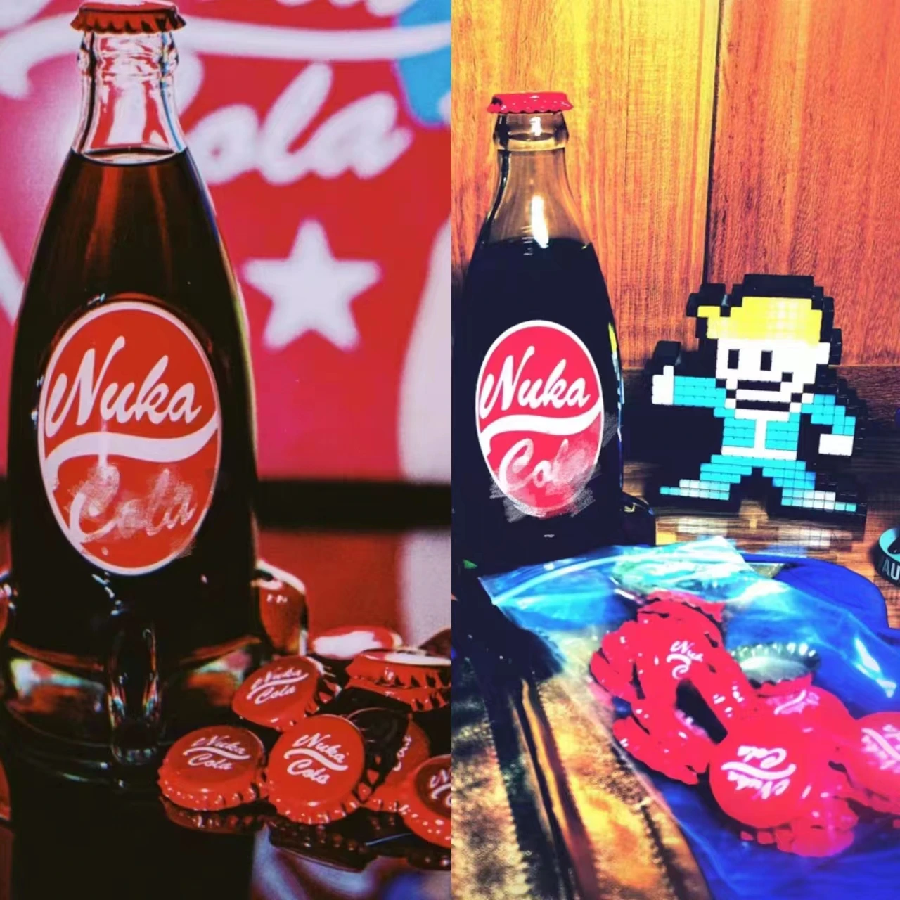 

22 см фигурка игры Fallout 4 Vault Boy Nuke Colala в бутылке с фотографией модели Fallout коллекция Косплей Vault Boy Декор подарок