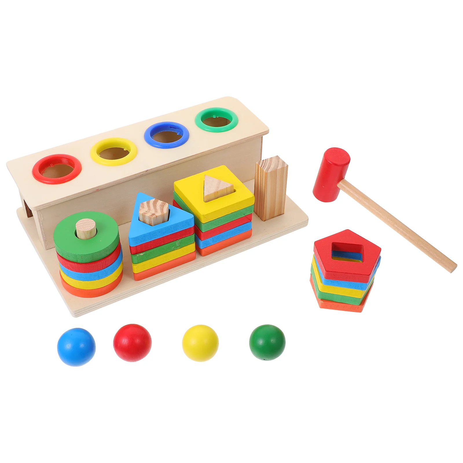 

Детская деревянная игрушка геометрической формы, обучающая игрушка, Ранние игрушки для укладки, строительные блоки, подходящие для малышей