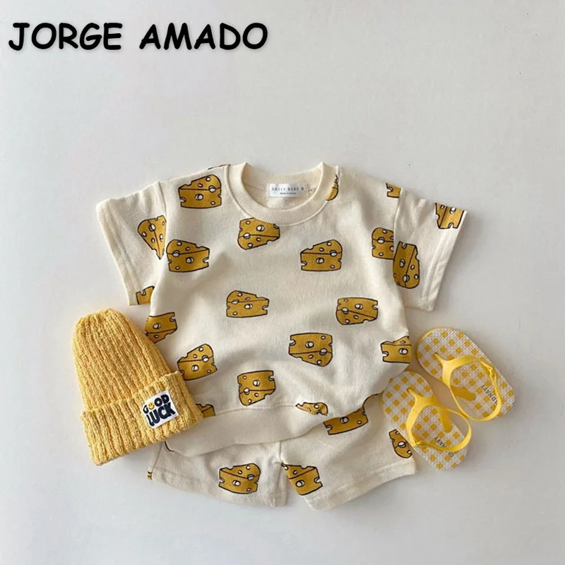 2 шт./комплект футболка с коротким рукавом и шорты |