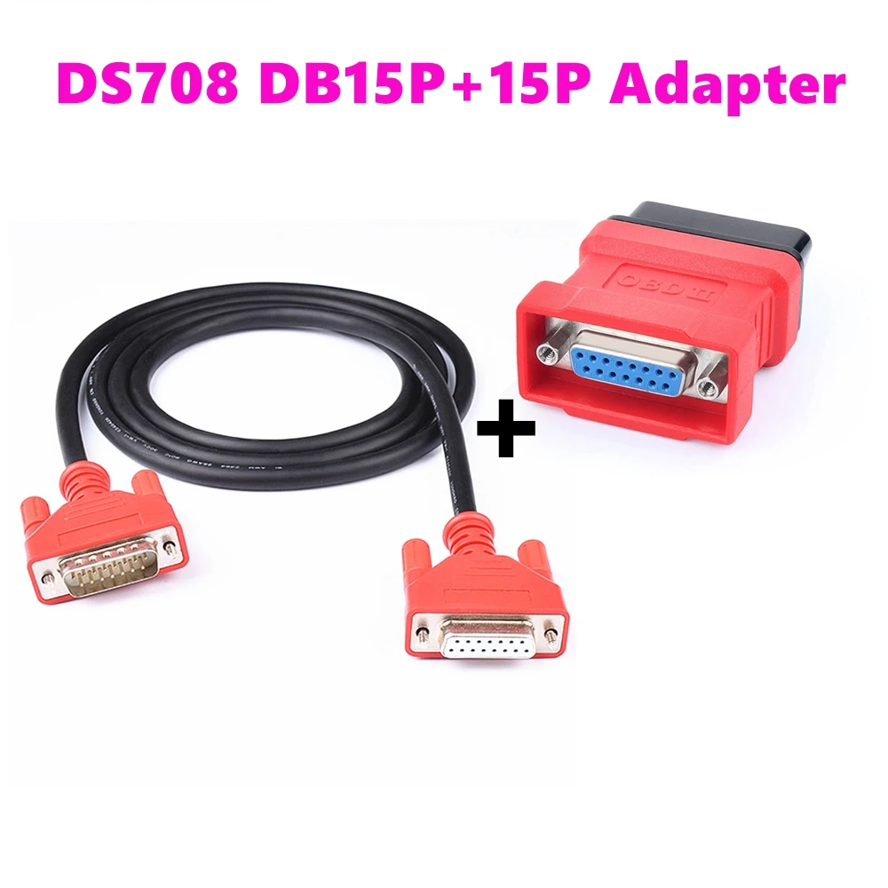

Основной Тестовый Кабель DS708 Автомобильный диагностический соединительный кабель OBD2 для Autel maxnas DS 708 OBD 15 контактный адаптер к 15-контактному кабелю