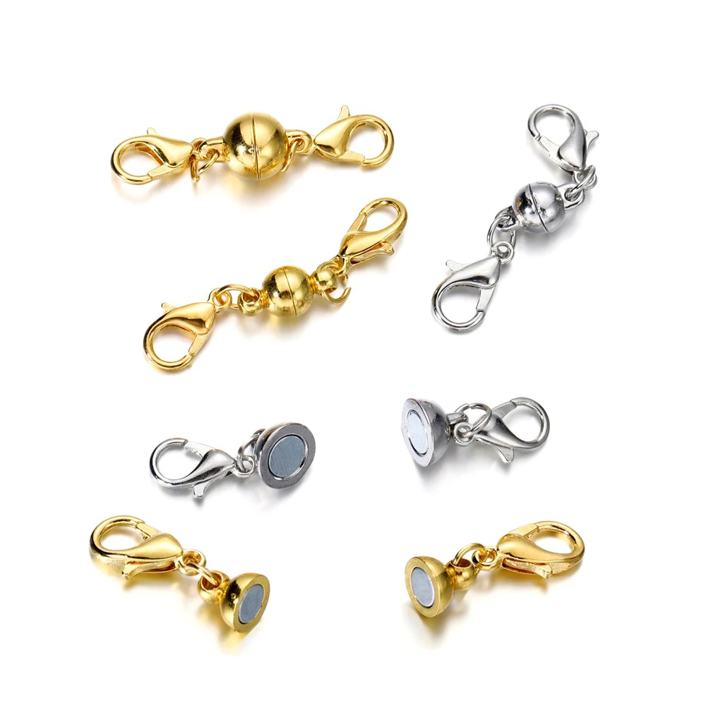 

5pcs Round Magnetic Clasps for Bracelet Necklace Making Fasteners Clasp Buckle Jewelry Connector Findings Accessories Supplies