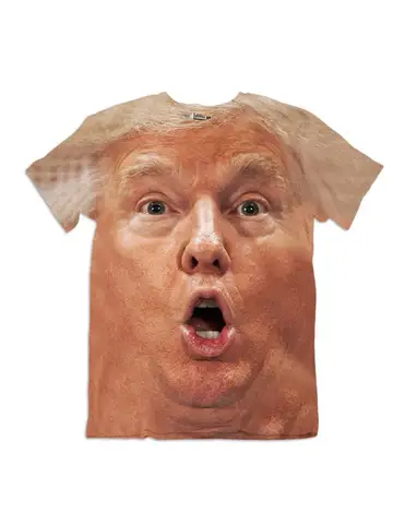 Футболка Donald Trump Face Print Повседневная