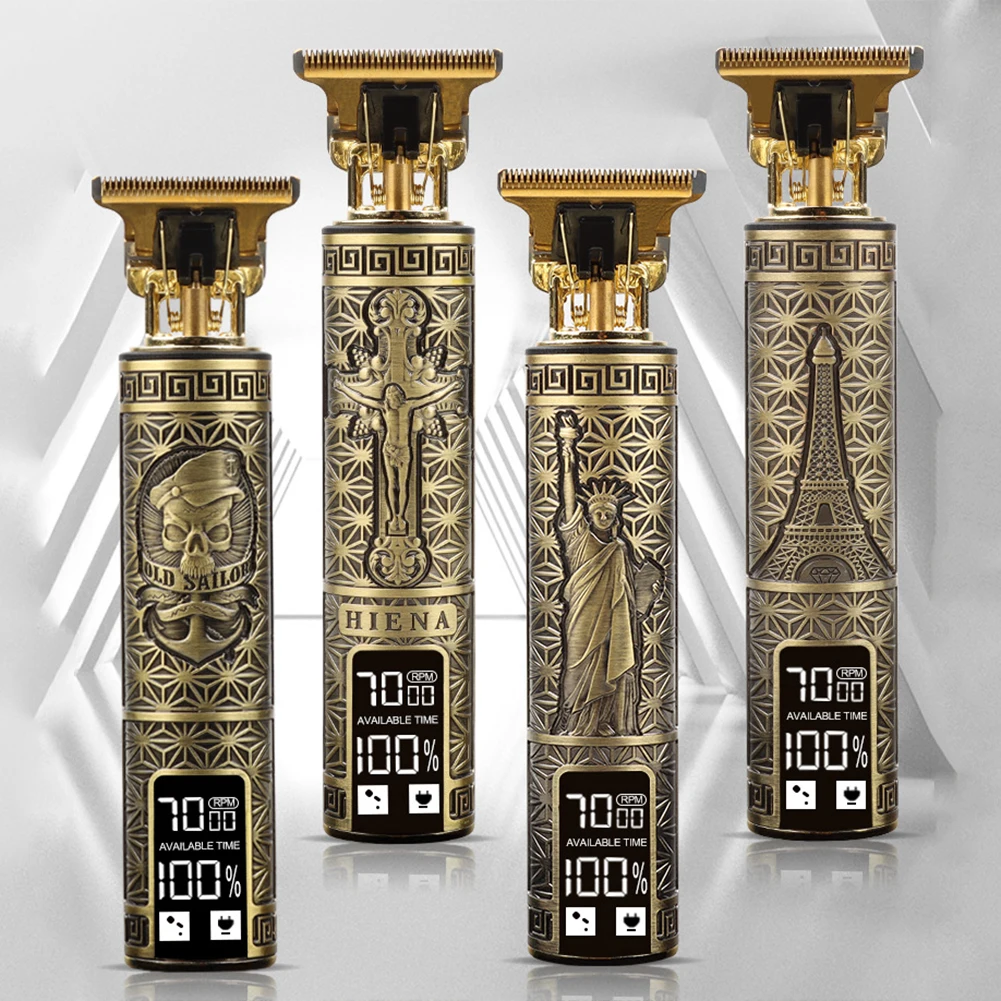 

Мужская аккумуляторная машинка для стрижки волос с USB-зарядкой, триммер для мужчин, рождественские подарки на день рождения