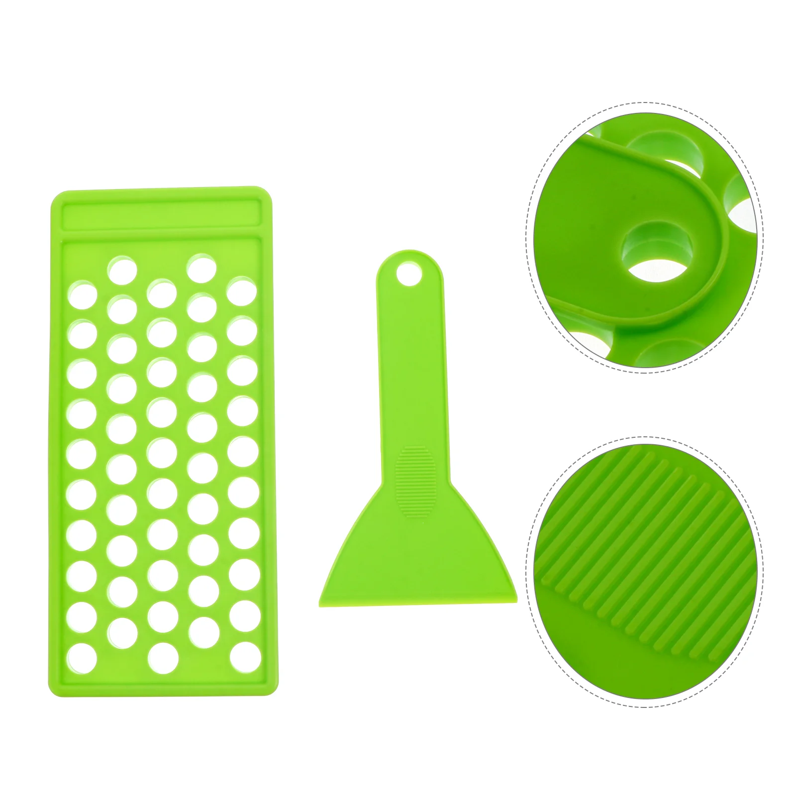

Lip Balm Filling Tray and Spatula Set, Lip Balm Crafting Kits Holder 50 Holes Lip Balm Containers Making for DIY Lipstick, 1pcs