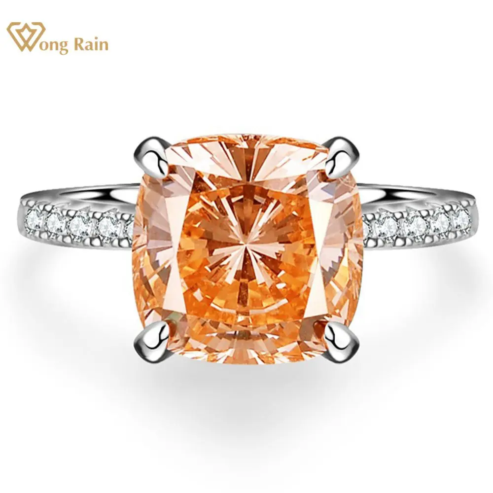

Wong Rain 100% 925 Sterling Silver Crushed Ice Cut Emerald Morganite High Carbon Diamond Gemstone Ring Fine Jewelry Wholesale
