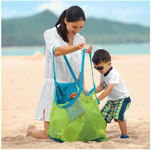 Портативная пляжная сумка складная Сетчатая Сумка для плавания детская игрушка