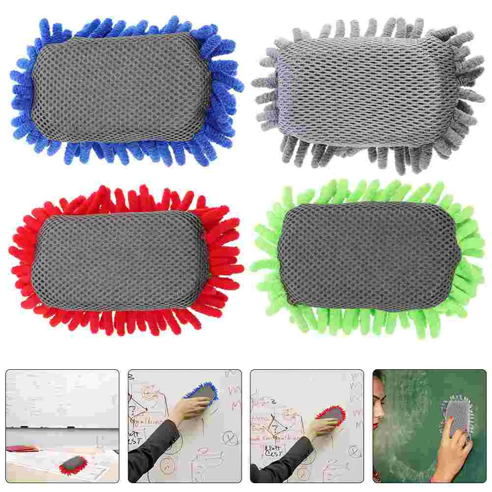 

4 Pcs Clean Dust Cleaning Sponge Child Office Accessories Dry Erase Erasers Classroom