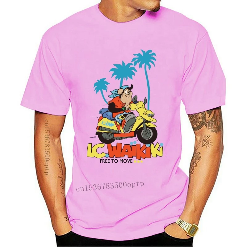 

Camiseta de manga corta para hombre y mujer, camisa Unisex de motorista, mono, Waikiki free to ride, nueva