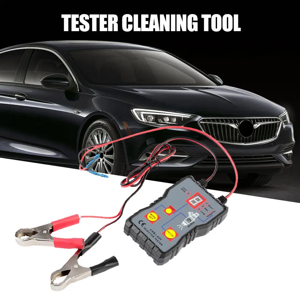Injector Flush Cleaner Professional Car Fuel Injector Tester Fuel System Scan Tool 4 Pluse Mode Automotive Cleaning Tool Kit