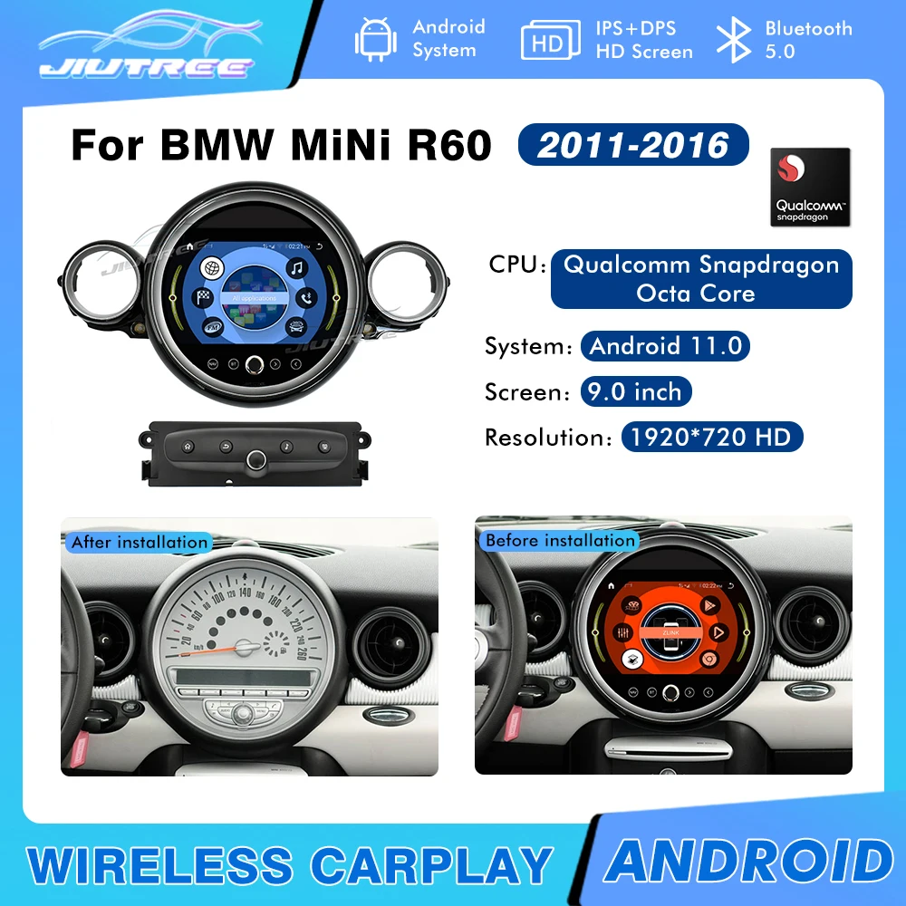 

Car Radio For BMW Mini Cooper R60 2011-2016 Android 11 Car Multimedia Video Player Auto Radio Stereo GPS Head Unit