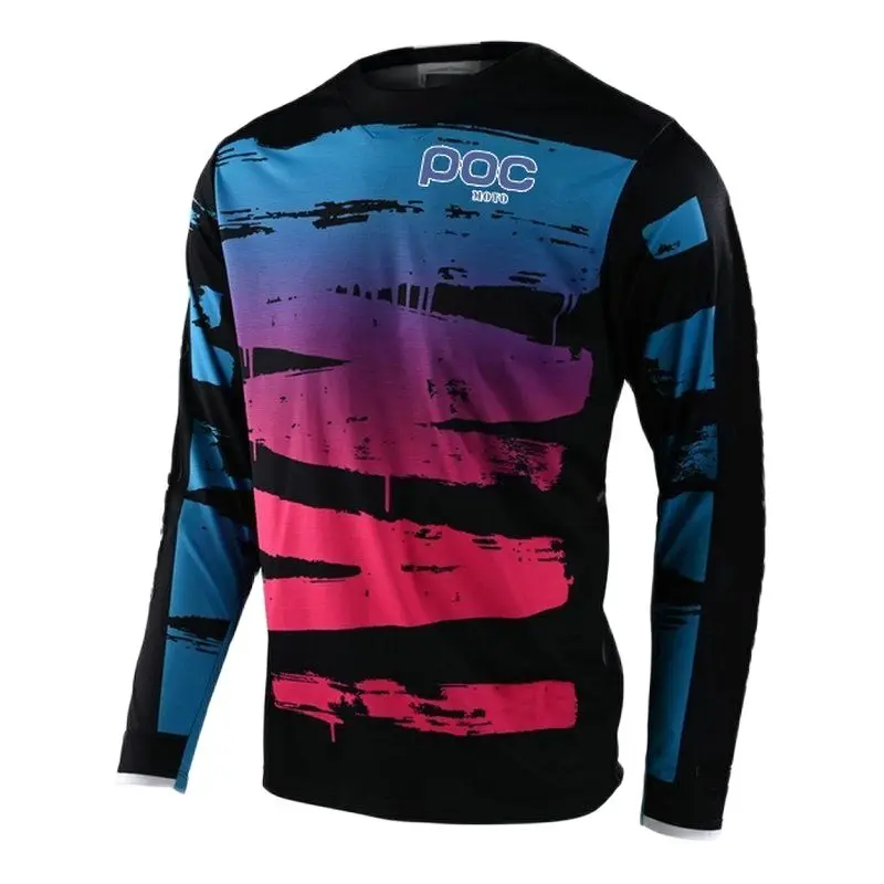 Цветная велосипедная футболка для мотокросса горного велосипеда