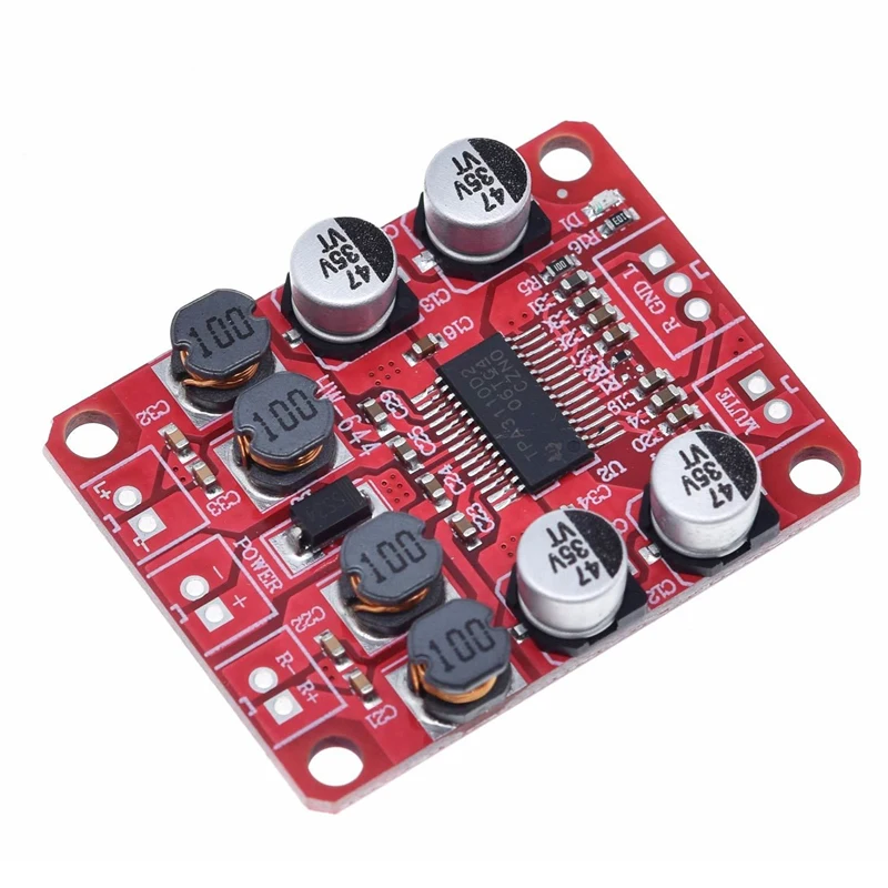 

TZT TPA3110 Digital Power Amplifier Module2.0 dual channel 2*15W stereo audio power amplifier module audio amplifier