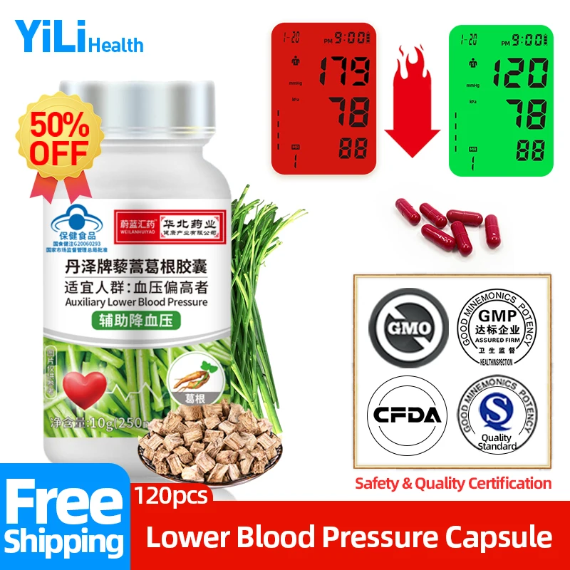 

High Blood Pressure Pueraria Mirifica Control Capsule Lower Blood Pressure Cholesterol Hypertension Artemisia Selengensis Pill