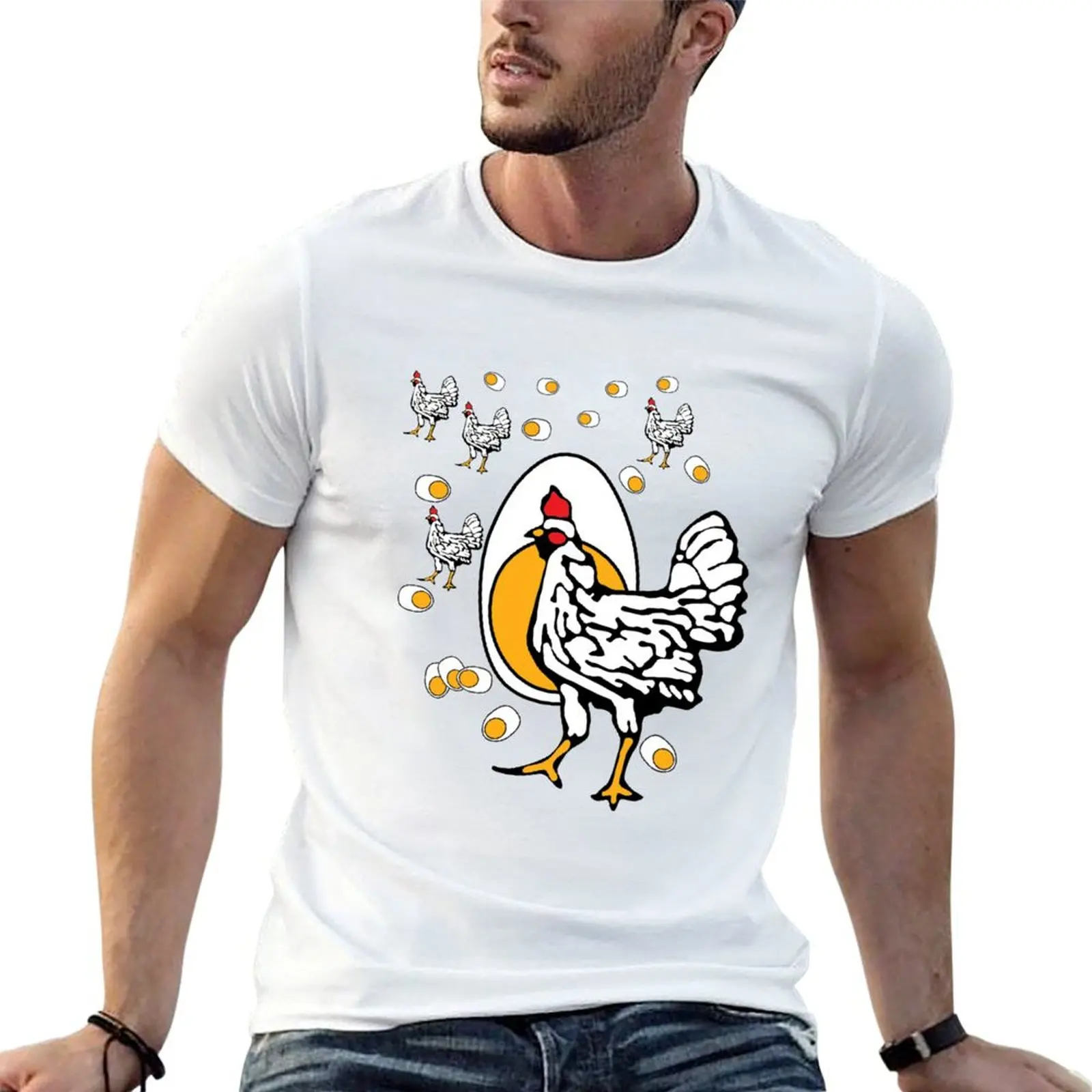 Фото Футболка Roseanne Chicken Shirt, дышащая, для тренировок, с коротким рукавом. №1