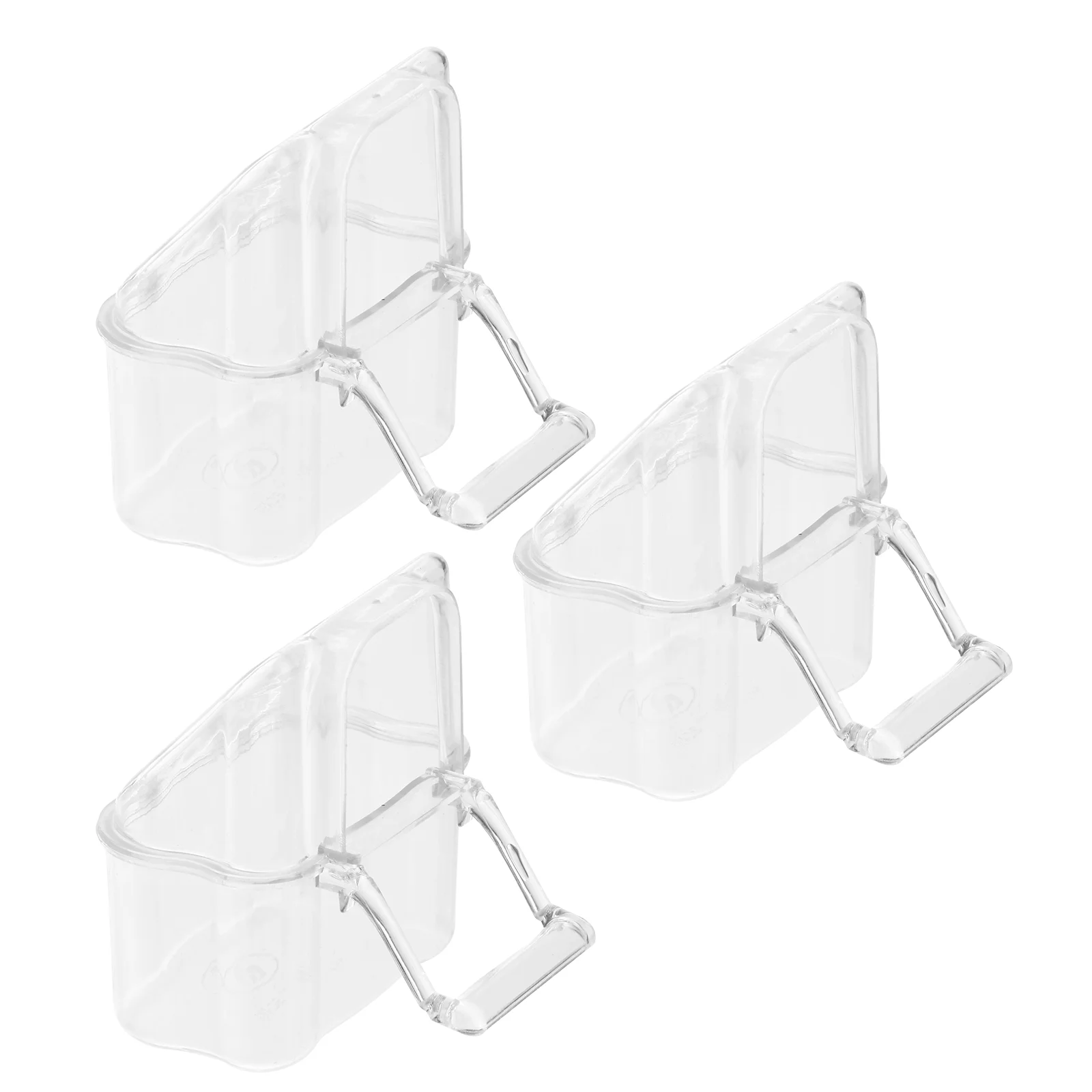 

Bird Cage Feederfeedingbirds Water Bowl Parrot Holder Cup Dispenser Container Acrylic Feeders Cups Pet Cages Accessories Bowls