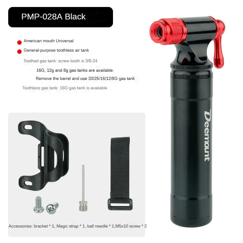 

Bicycle Portable Air Pump Co2 Tire Inflator Aluminum Mini Pump Fits 8/12/16G Co2 For MTB Bike Accessories