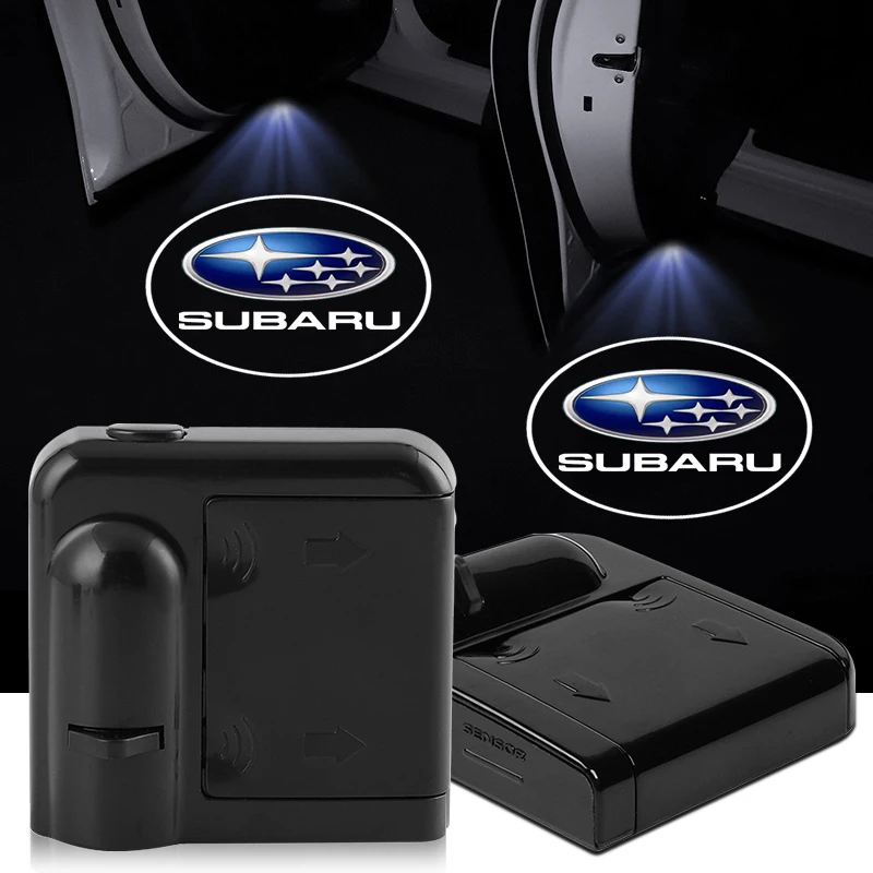 

1/2pc LED Car Door Welcome Light Laser Car Logo Projector For Subaru Forester impreza Outback Legacy Tribecacar WRC XV Car Goods