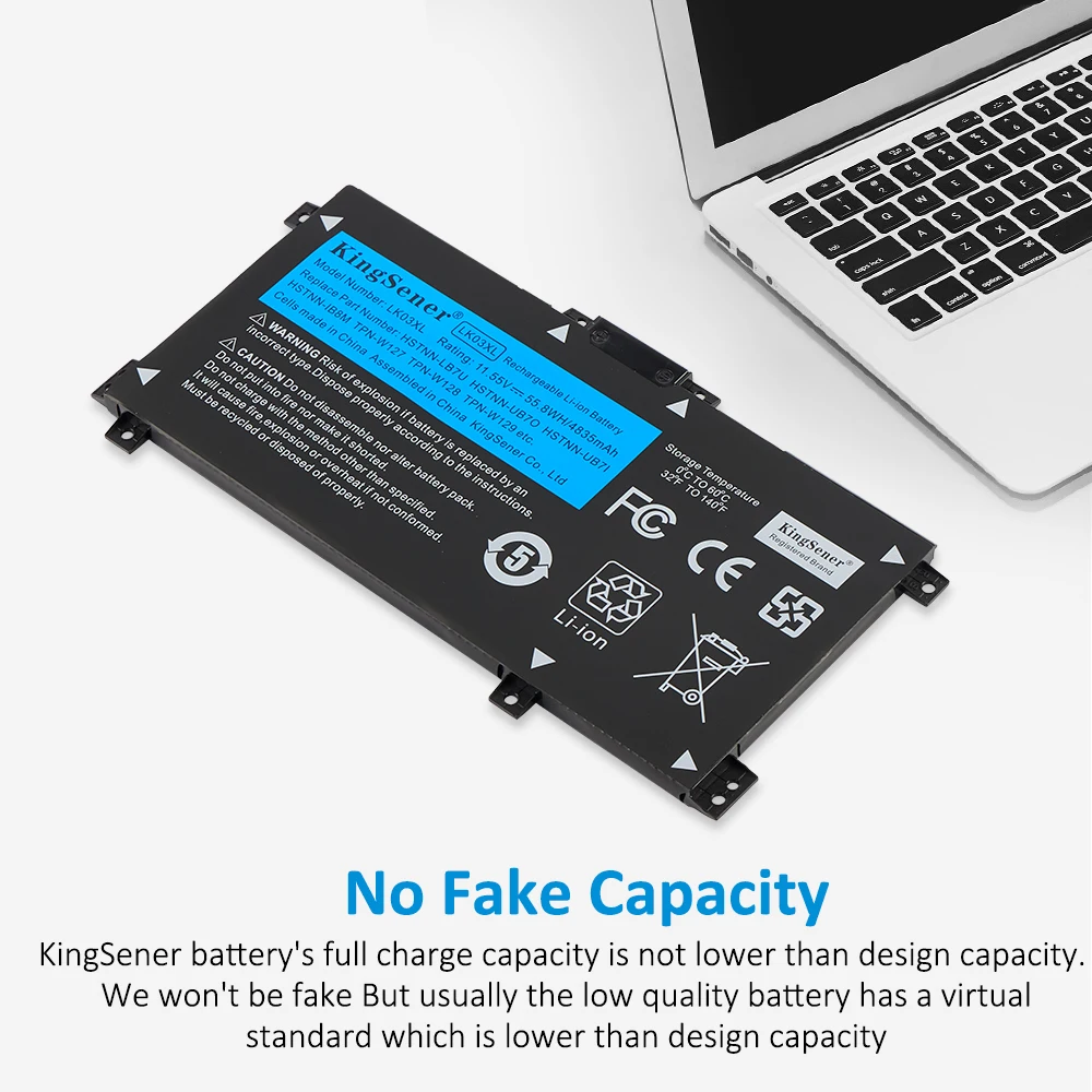 KingSener LK03XL Аккумулятор для ноутбука HP envy 15 x360 15-bp 15-cn TPN-W127 W128 W129 W132 HSTNN-LB7U HSTNN-UB7I HSTNN-IB8M