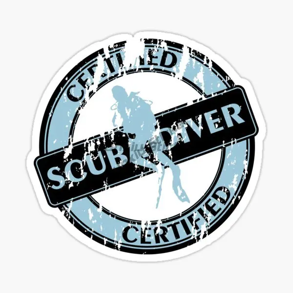 Виниловая наклейка для подводного плавания