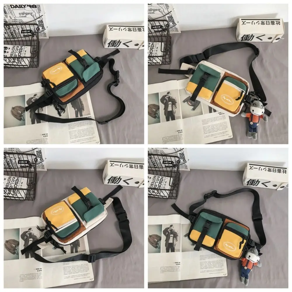 Нейлоновая Мужская нагрудная сумка с регулируемым ремешком водонепроницаемая