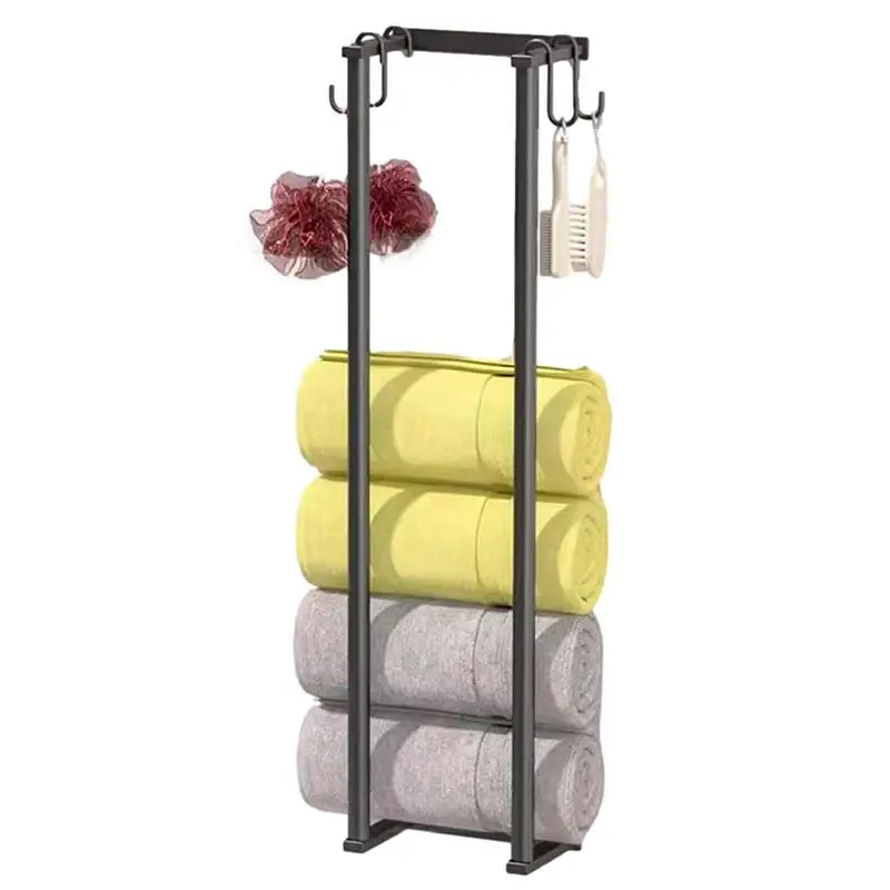 

Bathroom Towel Rack Metal Towel Holder For Bathroom Wall Modern Towel Storage Rack For Hand Towel Bath Shower Loofah Sponge