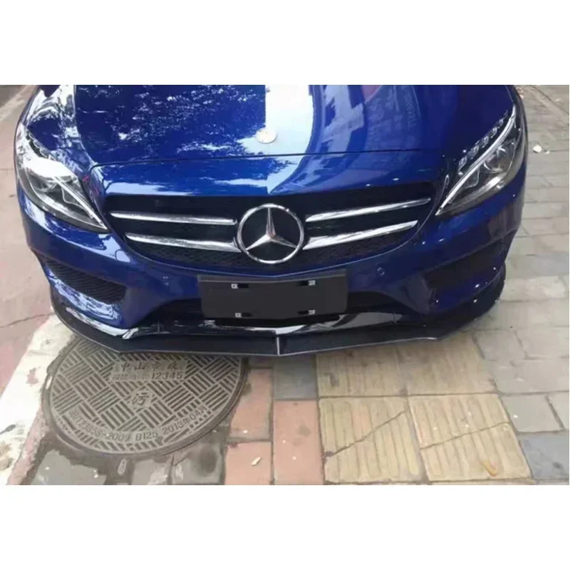 Для Mercedes Benz C Class W205 C200L C180 Sport 2015-2018 из настоящего углеродного волокна передний