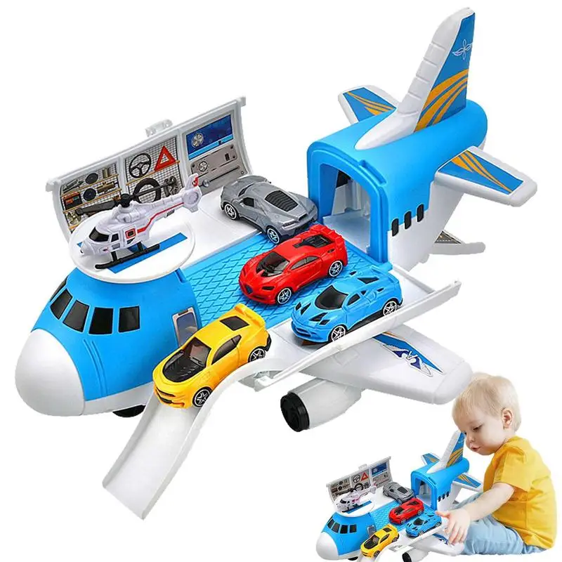 With Track Sliding Scenetoy Airplane Transport Plane Toys Fo