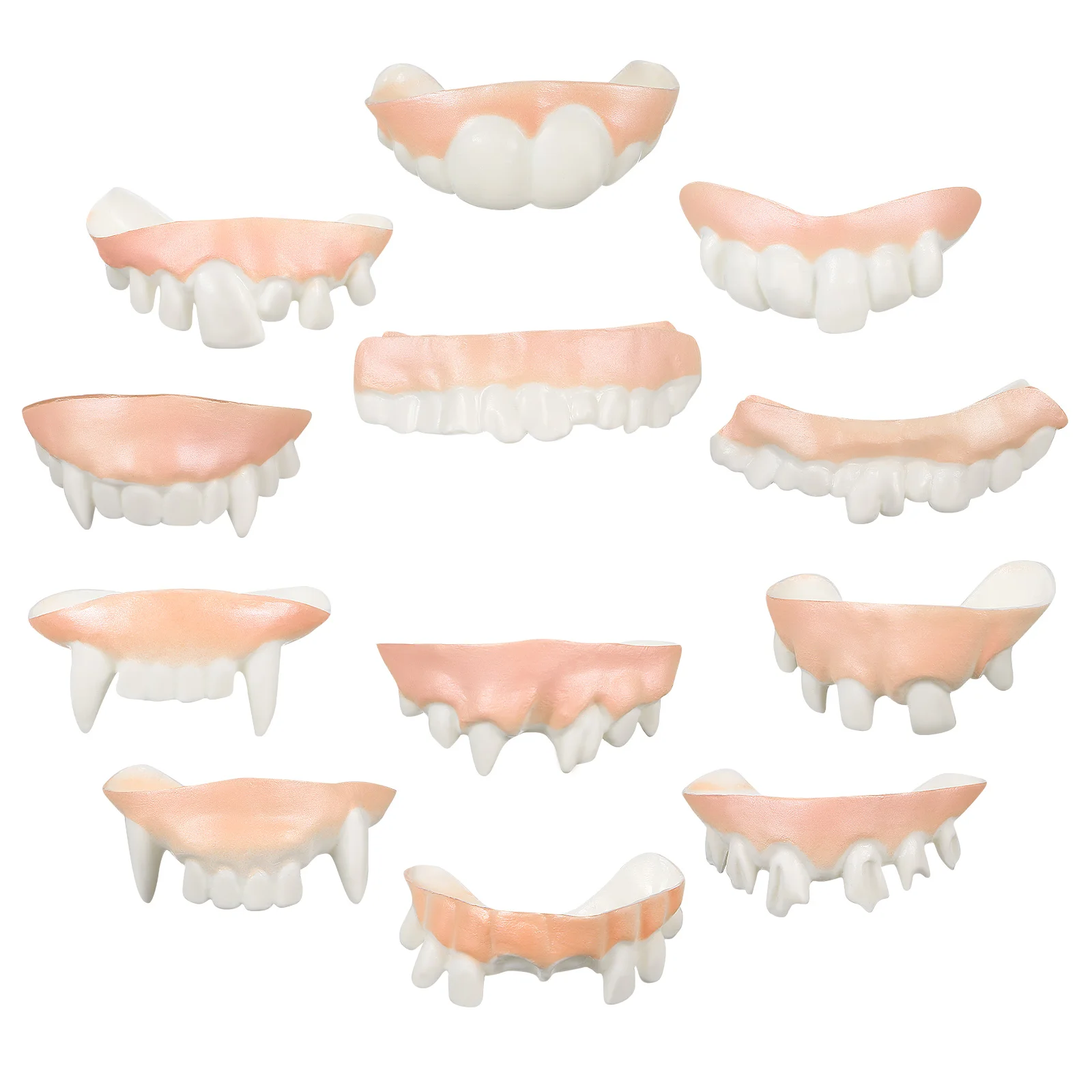 12 шт. зубы вампира ложные зомби для вечеринки карнавальный костюм клыки