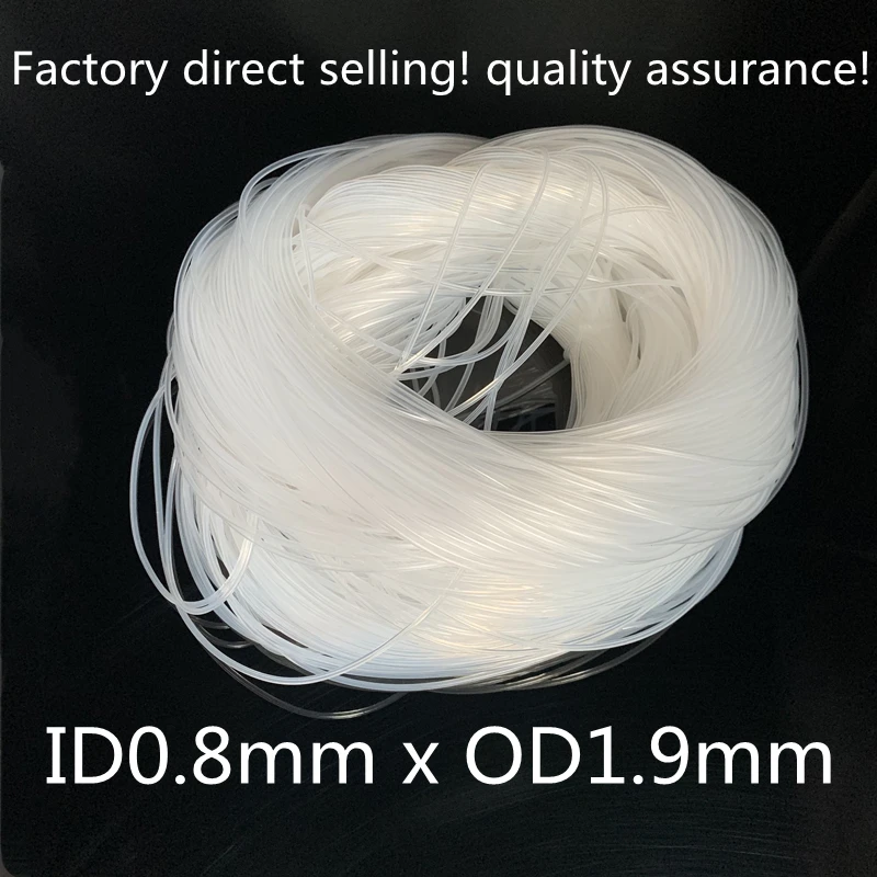 

ID0.8mm x OD1.9mm Transparent Flexible Capillary Silicone Hose 100M Food Grade Non-Toxic Drinking Hose Milk Beer Hose Connection