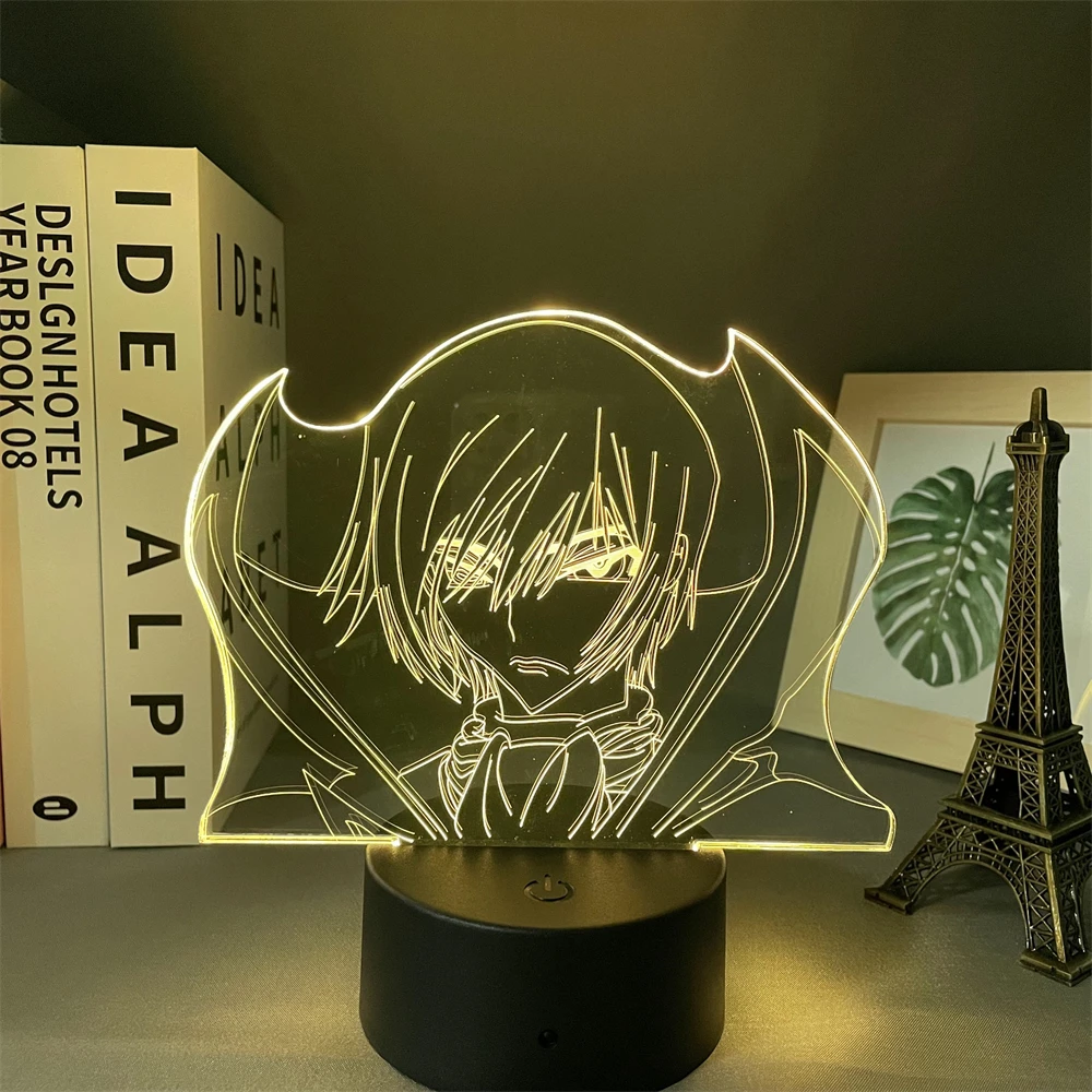 

Anime Led Lamp Code Geass Lelouch Lamperouge for Bedroom Decor Kids Brithday Gift Manga Room Desk Night Light Code Geass