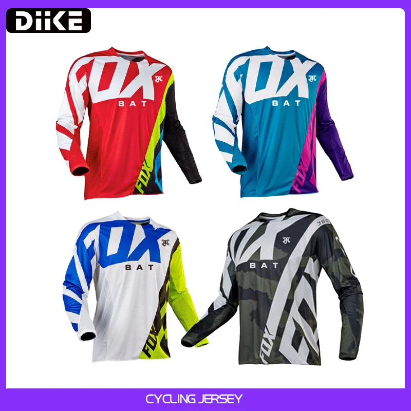 

2022 Men's Downhill Jerseys BAT FOX Mountain Bike MTB Shirts Offroad DH Motorcycle Jersey Motocross Sportwear Clothing FXR